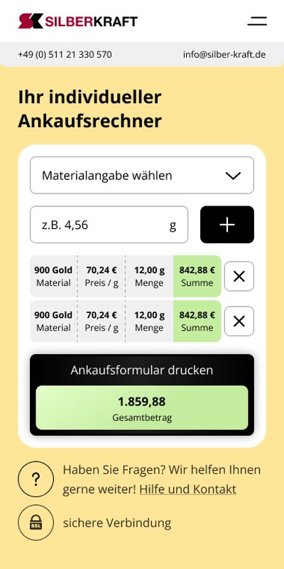 Silberkraft — Mobile Shop